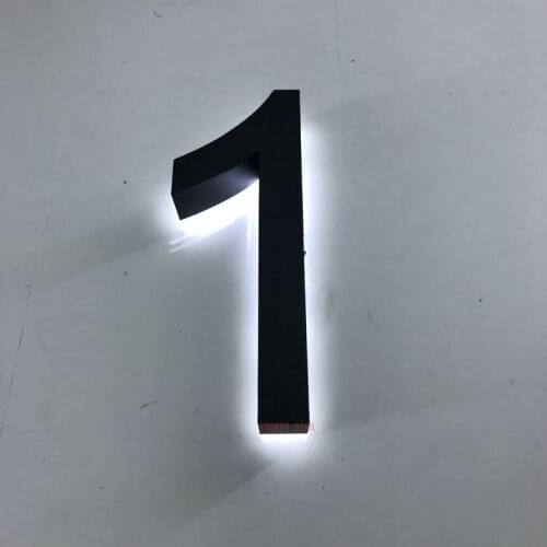 Custom 3d led numbers house outdoor numbers head lamp door numbers