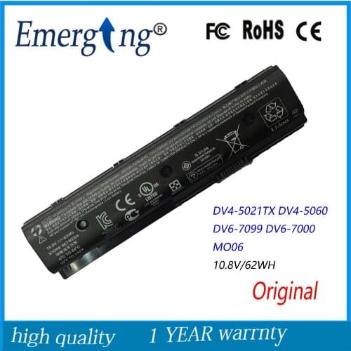 10.8V 62Wh New Original Laptop Battery for HP DV4-5000 DV6 DV6-7002TX DV6-7000 DV6-7099 HSTNN-UB3N MO06 MO09