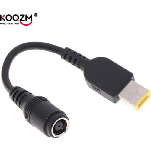 7.9*5.5mm Round Jack to Square Plug End Adapter Pigtail Charger Power Adapter Converter Cable For IBM for Lenovo Thinkpad