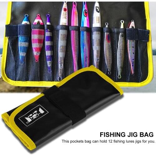 PVC Fishing Jig Lure Tackle Gear Tools Pockets Bags Fishing Tackle Accessory Storage Bags Home Storage Organization