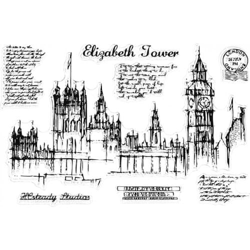 Transparent Stencils Silicone Stencils for Painting Office Supply Stencils for Diy Scrapbooking School Stationery #6