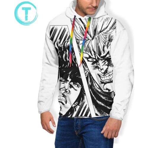 Kenshiro Hoodie Ken Vs Shin Hoodies Autumn Streetwear Pullover Hoodie Cool Polyester Long XL Purple Hoodies