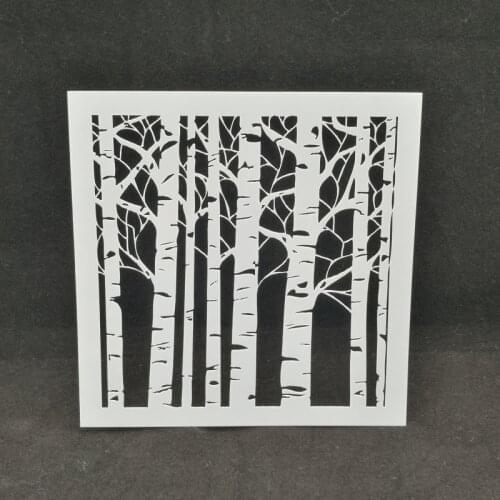 Forest tree Layering Stencils Drawing Color Spraying Stencil for Diy scrapbook/photo album coloring,painting stencil,home decor