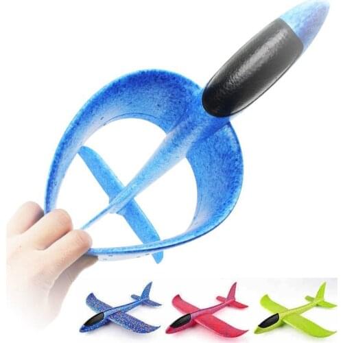 38/48CM Hand Launch Throwing Glider EPP Foam Aeroplane Model Children Outdoor Flaying Glider Toys Flying Glider Airplane Toy