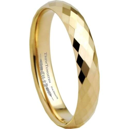 288 DiamondFaceted Style Womens Tungsten Band Width - 3.5mm /TURI0002RL /customize engraved