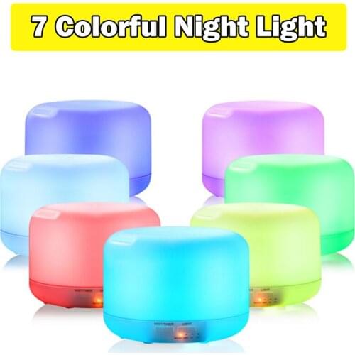 300ml Remote Control Ultrasonic Air Aroma Humidifier With 7 Color LED Lights Electric Aromatherapy Essential Oil House Diffuser