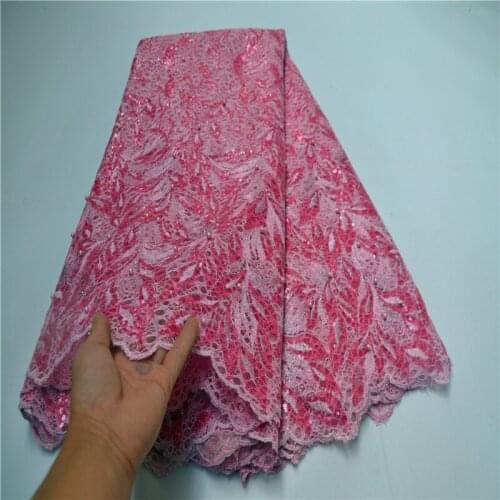 African Seuqins Lace Fabric 2020 Embroidered French Nigerian Lace Fabric High Quality Lace For Party FLP-1093