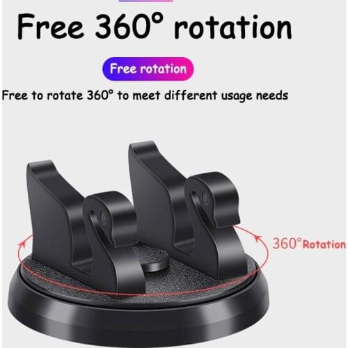 Car Mount 360 Degree Rotate Car Cell Phone Holder Dashboard Sticking Universal Stand Mount Bracket For Mobile Phone
