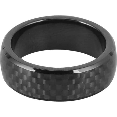 Carbon Fiber Car Smart Finger Key Ring with Box Fit for Tesla Model 3 / X / S / Y All Year Auto Accessories