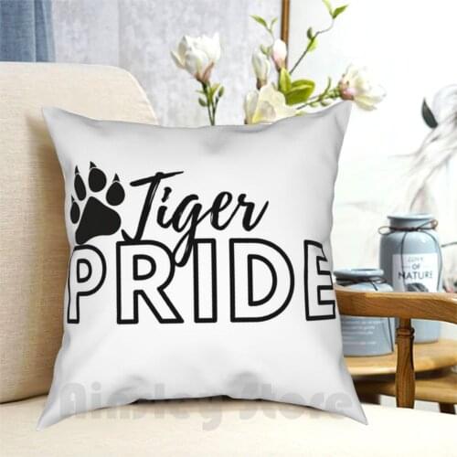 Tiger Pride Design Pillow Case Printed Home Soft DIY Pillow cover Tiger Tiger Pride Sports Sports High School Sports