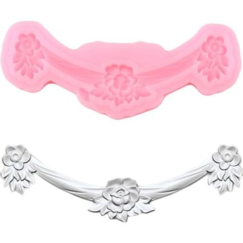 Flower Relief Silicone Molds Sugarcraft Cake Decorating Tools Chocolate Fondant Cupcake Topper Mould Candy Polymer Clay Moulds