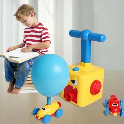 Childrens fun inertial balloon car kid toy aerodynamic car inertial non-remote control type vehicle toy