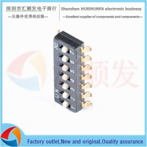 DSIC07LSGET 2.54mm pitch 7-bit high push chip dip switch/dip code switch