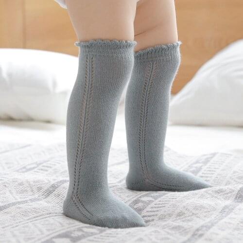 Autumn Baby Toddlers Spanish Socks Knee Soft High Cotton Spain Style Floor Socks Childrens Princess Socks for Girls Pantyhose