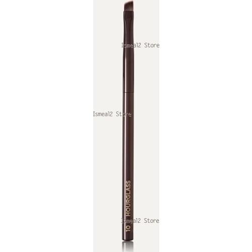 Hourglass 10# Angled Liner Makeup Brushes Seamless Metal Handle Soft Synthetic Eyeliner Brow Lash Cosmetcis Beauty Brush Tools