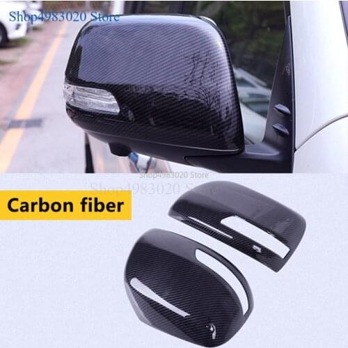 For Toyota Land Cruiser Prado 150 FJ150 2010-2018 2019 ABS Chrome Side Rearview Mirror Cap Cover Trim Accessories ABS matte