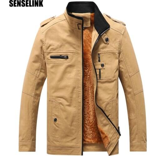 Mens Jacket 2020 Simple Air Force Jacket Autumn & Winter Windproof Warm Denim Brand Casual Clothing Oversize Slim Jacket 6XL