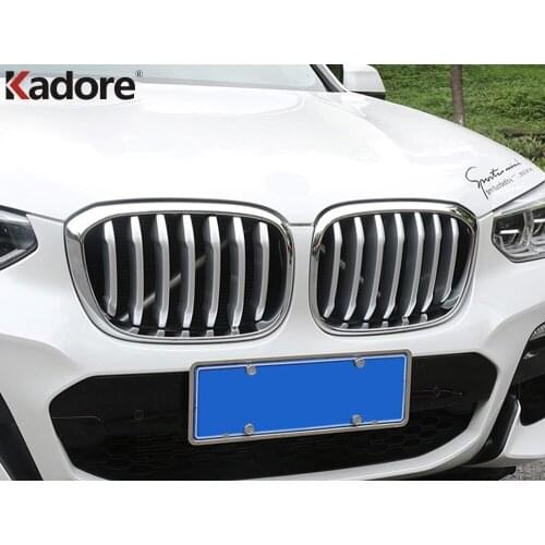 For BMW X3 X 3 2018 2019 ABS Matte Racing Grill Grille Trim Cover Trim Car Styling accessories