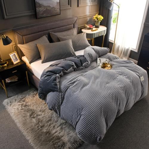 Multipurpose Dual-uses Velvet Cover Blanket Quilt Cover Double-sided Thick Warm Sofa Bed Throw Blanket Stripe Style Blanket
