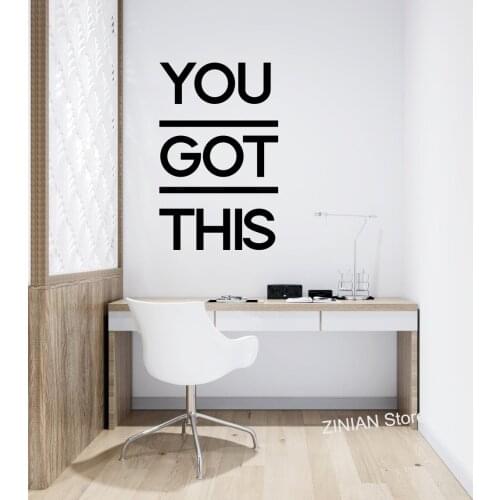 Motivation Idea Wall Art Office Decor Wall Decal Teamwork Quote Wall Stickers Inspire Quotes Bedroom Home Decorations A641