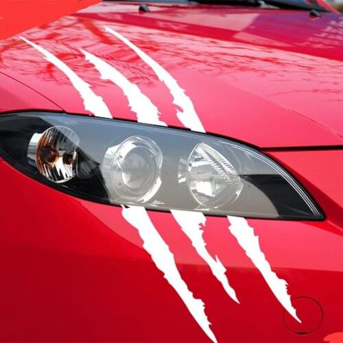 Car Sticker Monster Scratch Stripe Claw Marks For VW Golf Polo Passat Scirocco Tiguan for Skoda Octavia Seat
