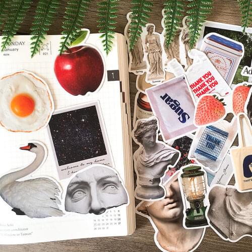 22PCS funny Sticker DIY Scrapbooking Bottom Collage Phone Computer Diary Happy Planner Decoration Sticker