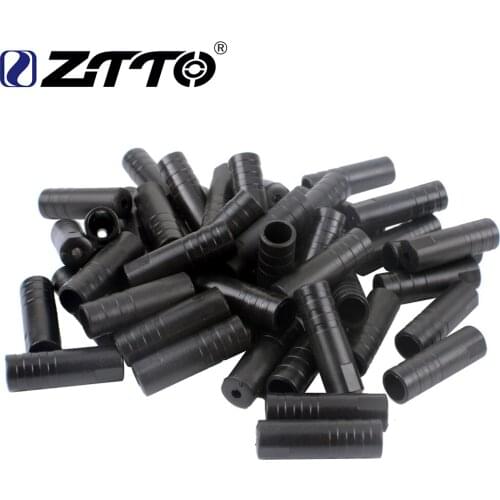 ZTTO 100pcs Bicycle Bike Plastic Shifting Cable Housing Ferrule End Caps Ends Tips Cap Crimp Plastic