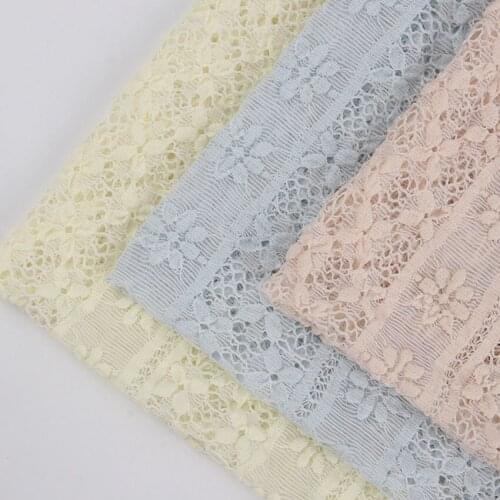 2021 Newest Cotton Lace Cloth Floral Embroidered Lace Cloth Womens Summer Cotton Cloth Hollow Lace Fabric