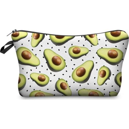2021 New Portable Travel Storage Fruit 3D Printing Cosmetics Bags Women Large Capacity Wash Makeup Bag CHZ05
