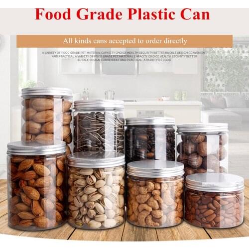Plastic Kitchen Seal can Jar Plastic storage cans Pet transparent plastic bottle Jar wholesales