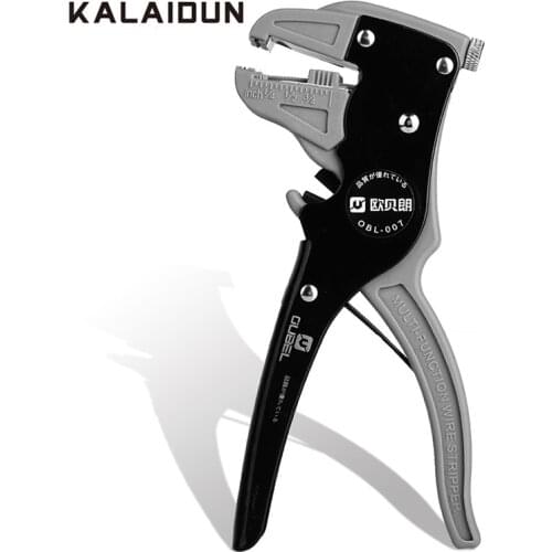 KALAIDUN Wire Stripper Pliers Cable Cutter Plier Automatic Cutting Stripping Adjustable Flat Nose For Electricians Hand Tools