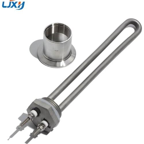 LJXH 1inch DN25 BSP Low Voltage DC 12V/24V/48V Immersion Heating Element for Solar Water Heater 300W/600W 304SUS