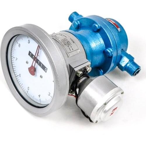 Diesel tank flow meter oval gear flow meter flowmeter oil flow meter dn32 with Pointer dial display