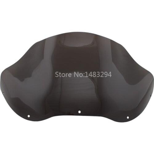 Flare Wave Windshield Windscreen 12.5'' Motorcycle Smoke Wind Deflector Fits For Harley Road Glide FLTR FLTRX 1998-2013 Models