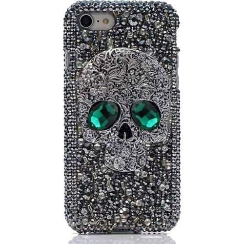 Bling Skull Rhinestone Silicone Case For ViVO X30 Pro Y9S V17 Pro S5 Y19 Y17 Y3 Y11 X27 V15 Pro Y91 Y95 Y91C Y93 V11 Y97 Covers