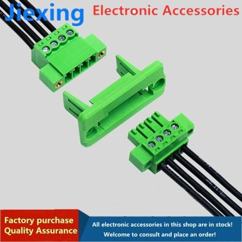 Through-wall welding-free docking plug-in terminal 15EDGWC-3.81 2P-10P green and environmental protection