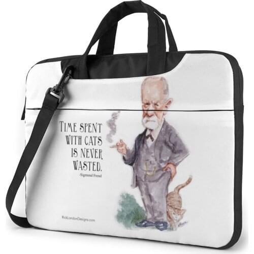 Freud Laptop Bag Case Carry Kawaii Computer Bag Bike Messenger Laptop Pouch