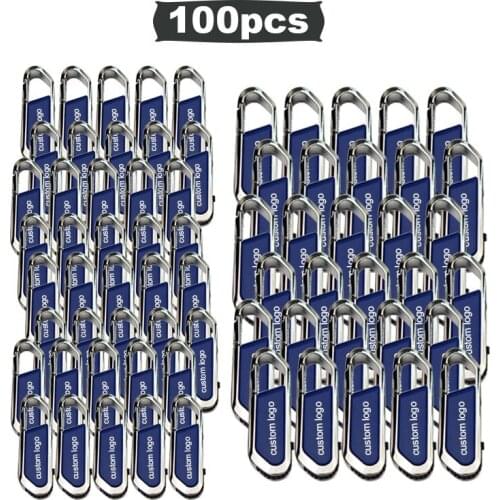 100pcs free logo Usb flash drive usb 2.0 Pendrive U Disk 4gb 8Ggb 16gb 32gb 64gb 128gb metal usb memory stick external storage
