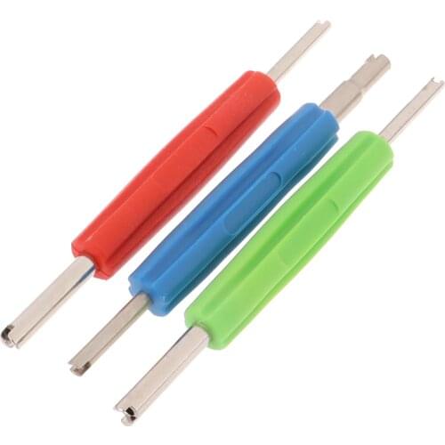 2 Ways Tire Tyre Valve Stem Core Remover Key Tool A/C and Auto Car Motorcycle Bicycle Car Truck Motor Repair Tool