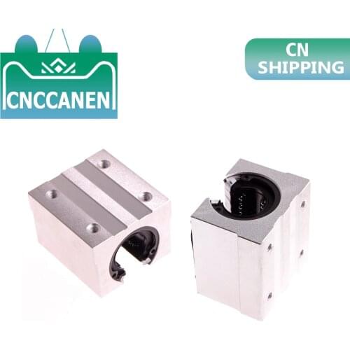 4pcs/lot SBR16UU SBR12UU SBR10UU SBR20UU SBR25UU 16mm Linear Ball Bearing Block CNC Router SBR16 linear guide 3D
