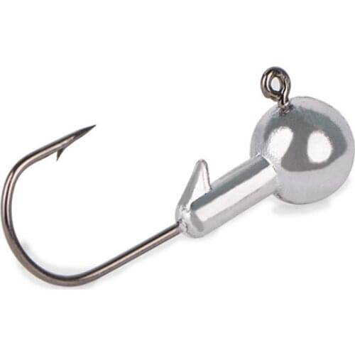 5pcs/Lot Sharp Quality Lead Jig Head 2g-28g Lead Head Hook Jig Bait Fishing Hooks For Soft Lures Carbon Steel Fishhooks