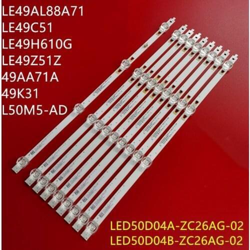 90pcs LED Backllight strip 4lamp for NS-50D510NA19 100012585-m lt-50maw595 lt-49maw598 100007147 100012585