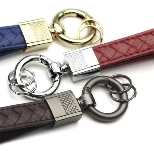 Car acessories PU Leather Car keychain general metal business pendant for Lada-Renault-Opel-Ford-Subaru-Chevrole-Infiniti-Kia