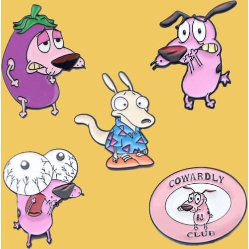 PC900 Cartoon Dog Enamel Pin Brooches Cartoon Metal Brooch Pins For Women Men Hat Bag Badge Collar Jewelry