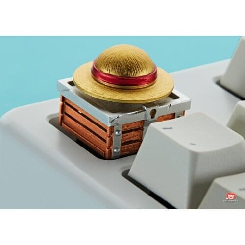 ONE PIECE Chopper Luffy Rotating keycap Cherry MX axis aluminum alloy keycaps M33 Key cap mechanical keyboard keycap personality