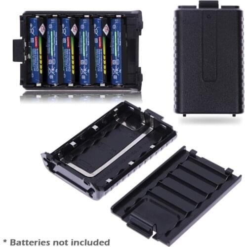 6X AAA Extended Battery Case Box for BAOFENG UV-5R 5RA 5RB 5RC 5RD 5RE Battery Box Can Contain 6 AAA Batteries (Not Included)