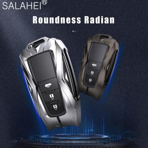 Zinc Alloy TPU Car Key Case Cover Shell For Toyota CHR C-HR Prado Camry Avalon Prius Corolla RAV4 Avalon 2018 Style Accessories