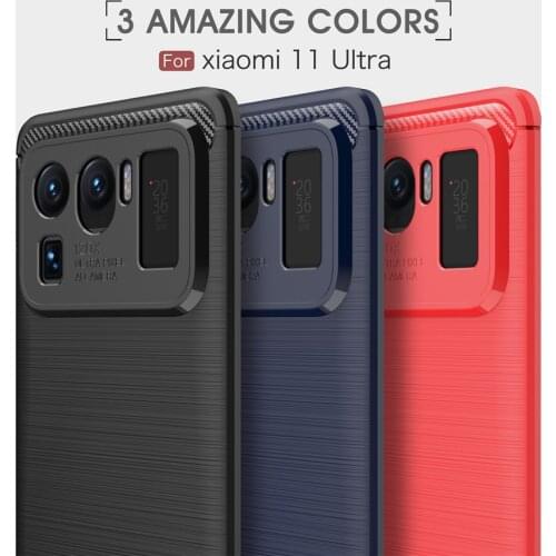 For Xiaomi Mi 11 Ultra Case Luxury Full Soft TPU Silicone Cover ShockProof Case For Xiaomi Mi 11Ultra Mi11 Phone Cases