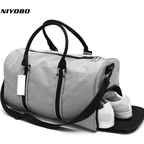NIYOBO Women Travel Bag Large Capacity Unisex Men Waterproof Oxford Duffle Bags with shoe warehouse Overnight Shoulder Bag