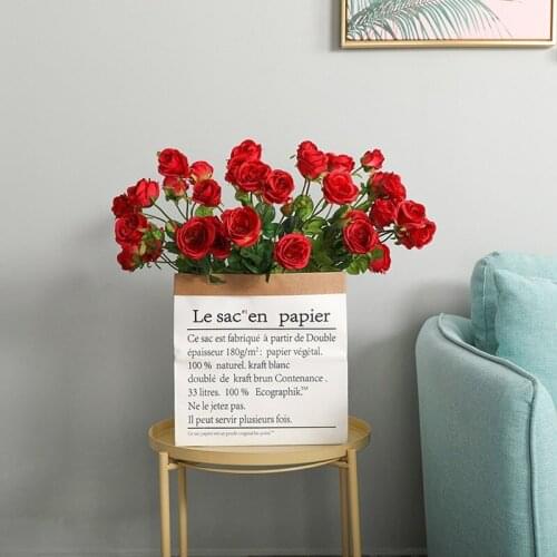 Simulation of 7 Dora Roses Living room home decoration fake flowers Wedding road lead arches artificial flower decoration